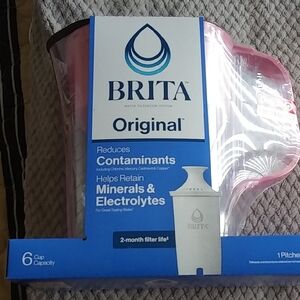 Brita Original Pink Water Filter Pitcher
